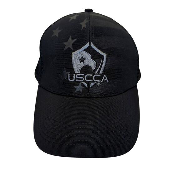 USCCA Mesh Snapback Hat Baseball Cap Trucker Black Concealed Carry Association - Picture 1 of 4
